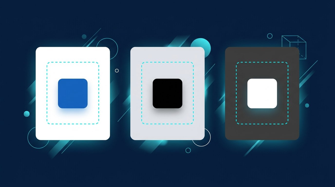 LinkedIn Logo Farben: Schaubild der drei Farbvarianten Blau, Schwarz und Weiß mit Schutzraum, ohne Logo