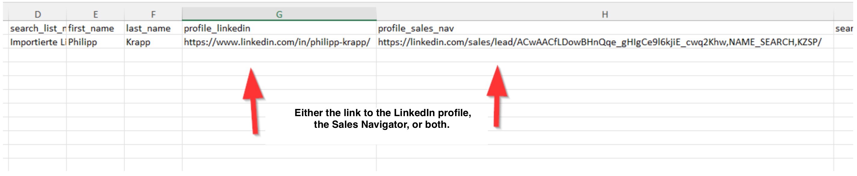 Correctly import a search list into CompLeadly.