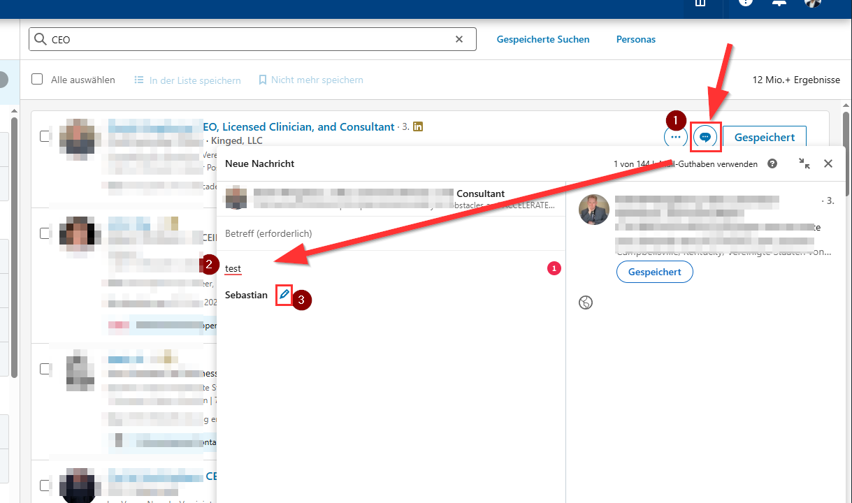 InMail Signatur im Sales Navigator