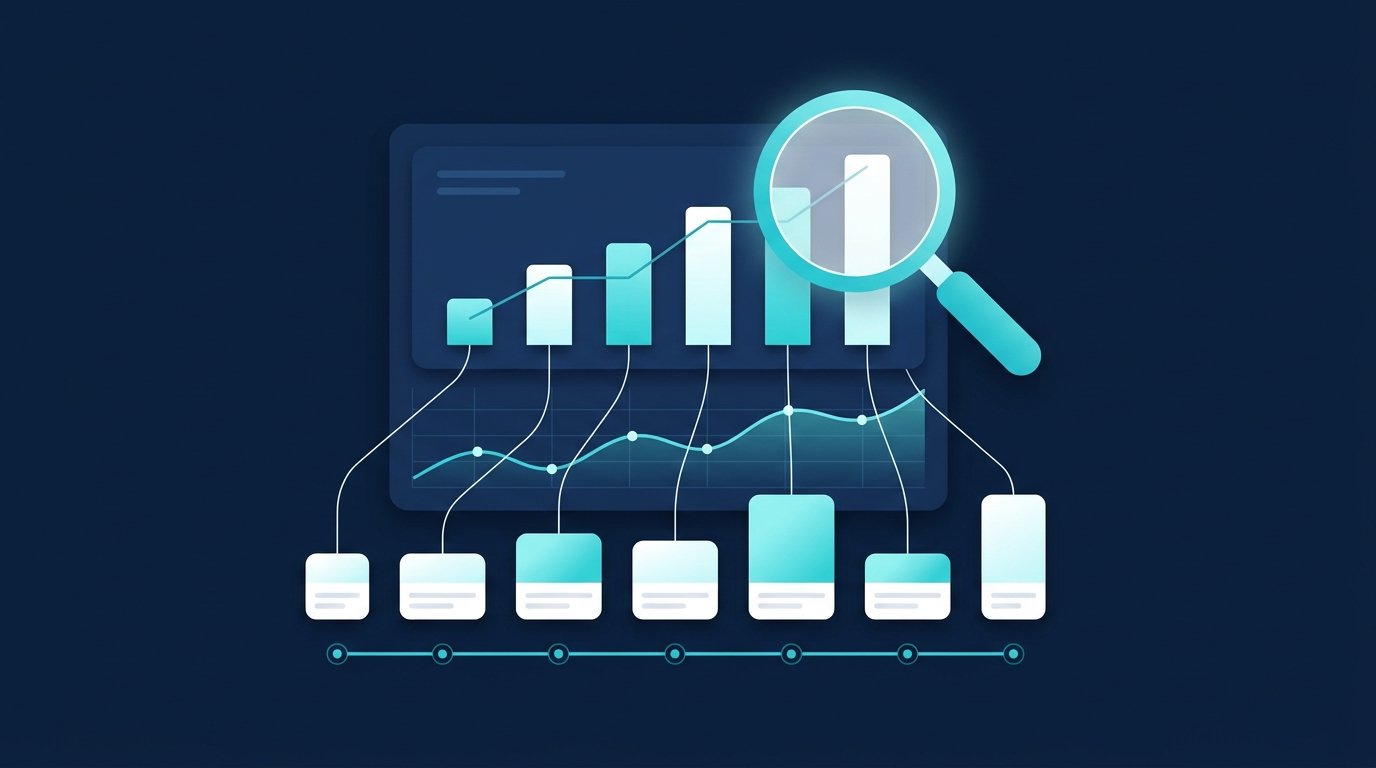 Beste Posting-Zeit auf LinkedIn selbst finden: Beiträge auf einer Zeitachse mit ihren Impressions im Analytics-Diagramm vergleichen