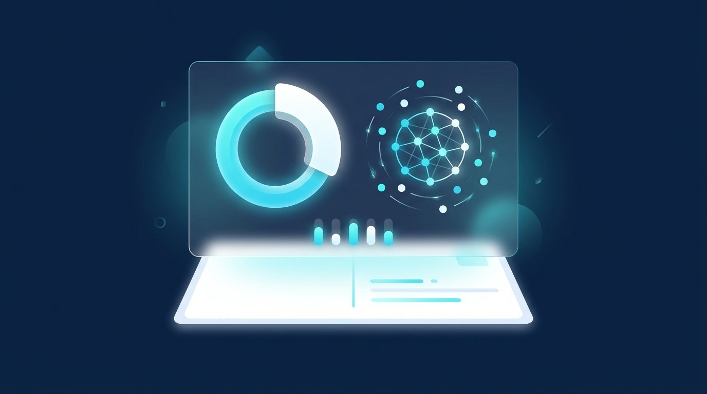 LinkedIn Beitragsanalyse schematisch: Impressions im Netzwerk und außerhalb des Netzwerks als Ringdiagramm